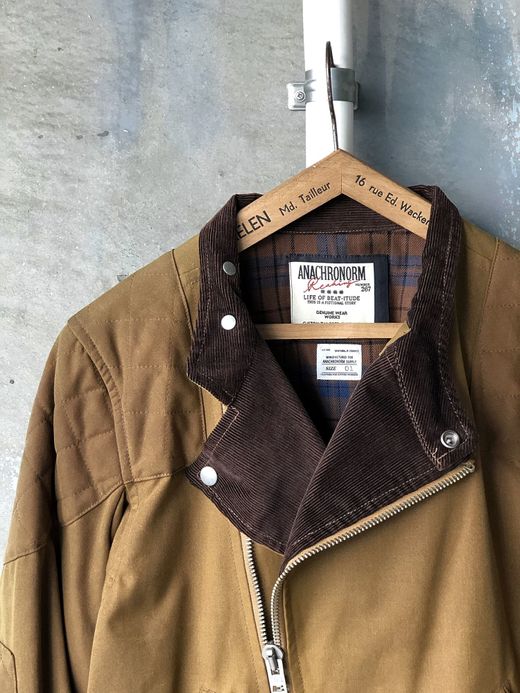 ANACHRONORM ANR-072 / MONZA TYPE RIDERS JACKET / BEIGE