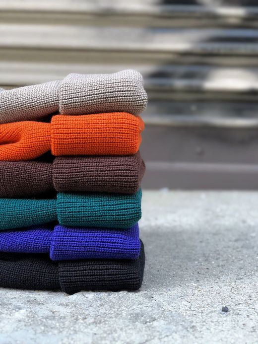 ROTOTO R5016 / BULKY WATCH CAP / BLUE GREEN