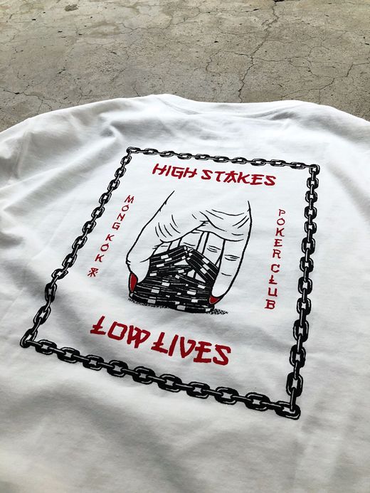 ROARK REVIVAL RTJD501 / "HIGH STAKES" TEE / WHITE