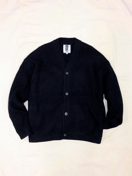 TENBOX FOOTSIES CARDIGAN / BLACK