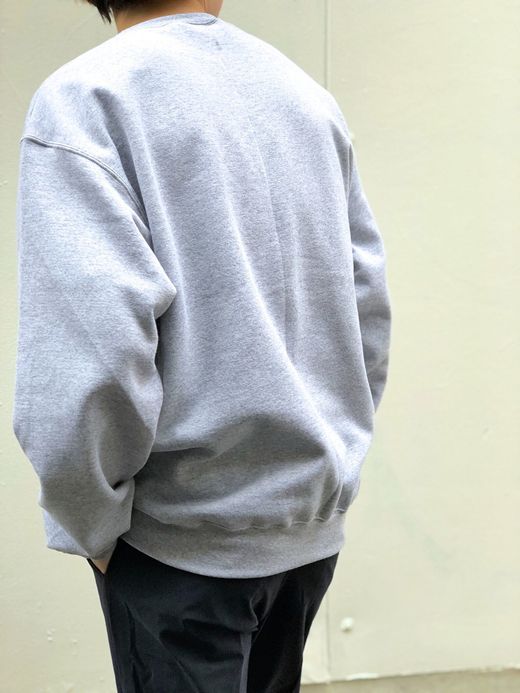 FLATBUSH Select American Flag Patch Crew SW / H.grey