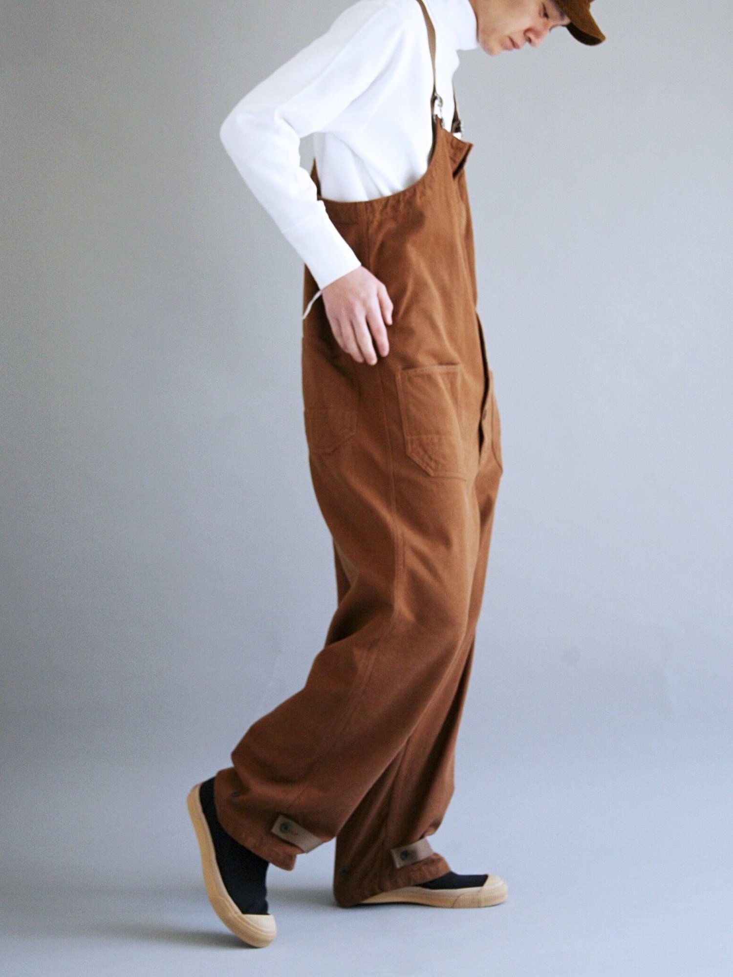 ANACHRONORM AN036 / DECK OVER PANTS / BROWN | FLATBUSH