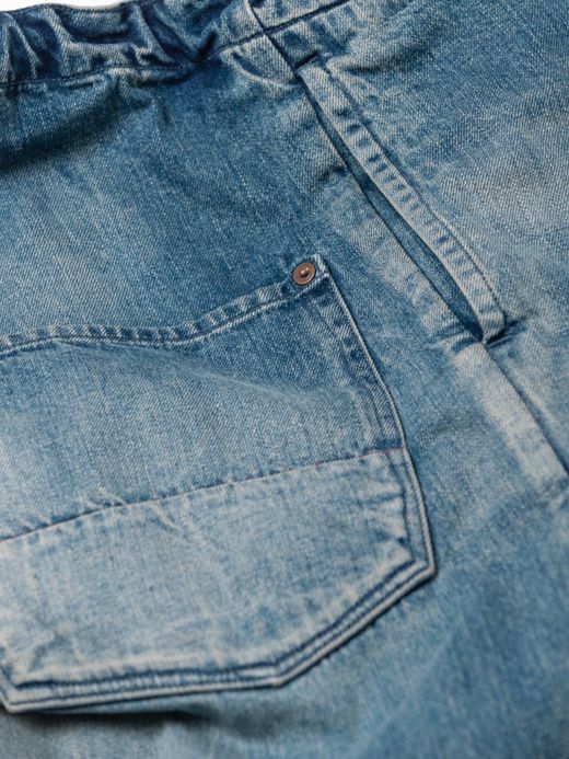 ANACHRONORM AN120-W / CINCHBACK DENIM EASY PANTS / INDIGO AGING WASH