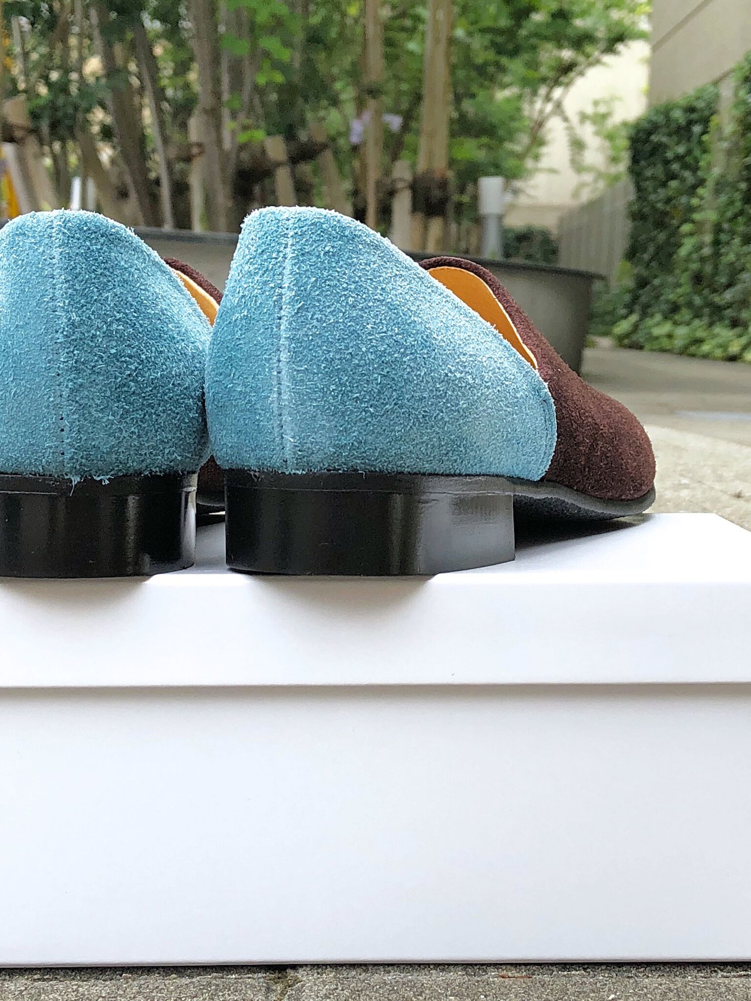 MIISTA イエロー フラットシューズ VOO Spock Shoes by -HARUTA- Women / brown sax | FLATBUSH