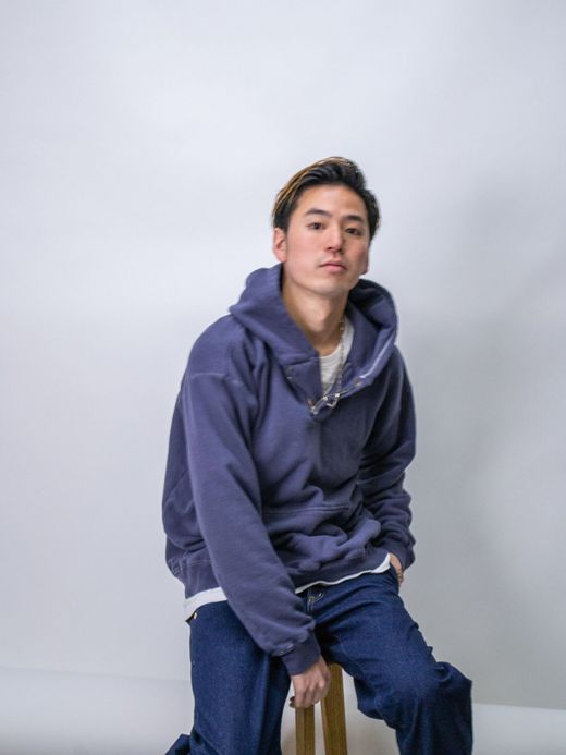 THE UNION TF00374 / HOOD PULLOVER SWT / NAVY