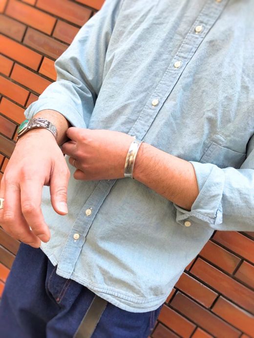 remilla シャンブレーデクトシャツ / LT.IDG