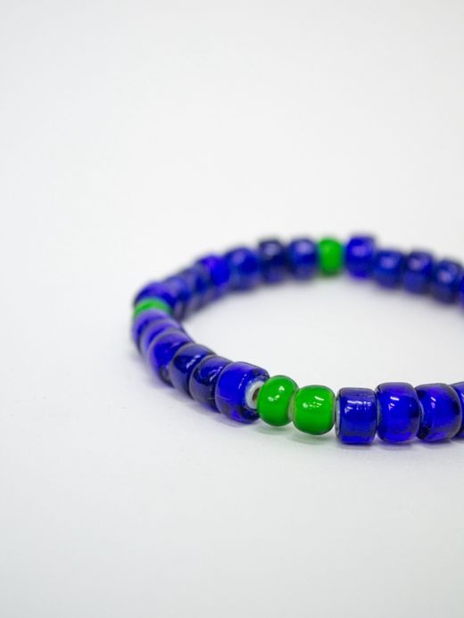VOO VOO-URL-001 / "WHITE HEARTS" BRACELET / BLUE MULTI 4