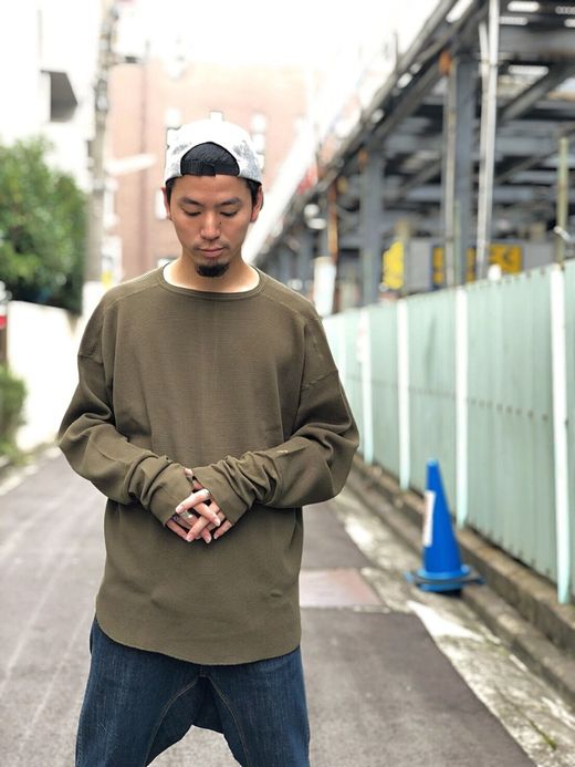 ALDIES A1901628 / BACK BUTTON BIG THERMAL / KHAKI