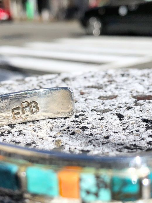 Indian Jewelry EDWARD & PATRICIA BECENTI INLAY BANGLE / TYPE B