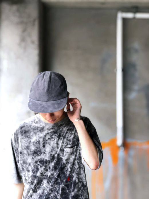 VOO VOO-A-199 / LEATHER CAP by DECHO / GRAY