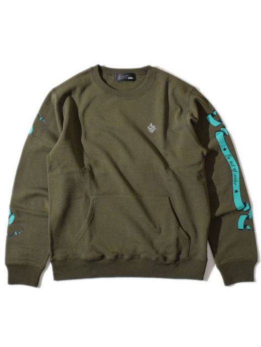 ALDIES A1403920 / LUCKY WIDE SWEAT / OLIVE