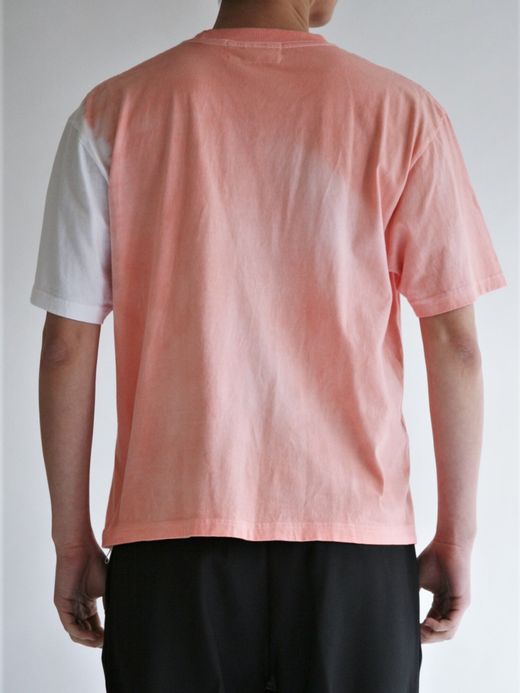 ANACHRONORM AN069 / SLEEVE TIE DYE T-SHIRT / PINK