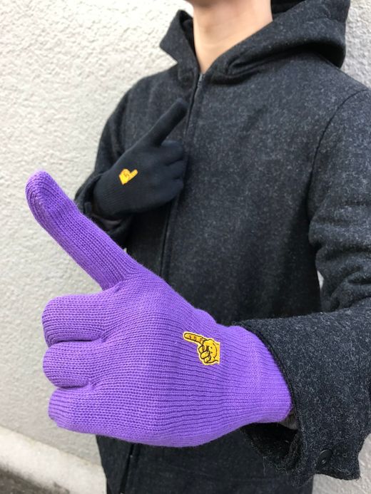  THE 1st SHOP × JM #1 Color Glove / purple×black