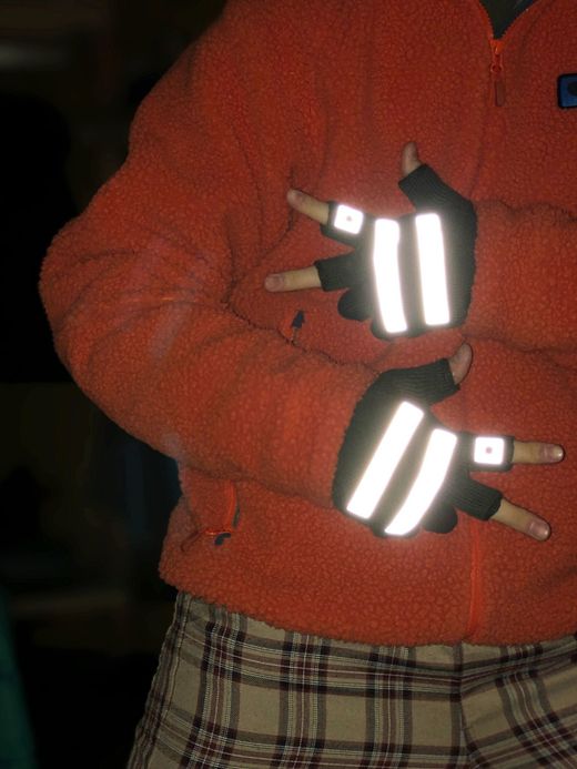 ROTOTO R5014 / REFLECTIVE SAFETY GLOVE / M.GREEN