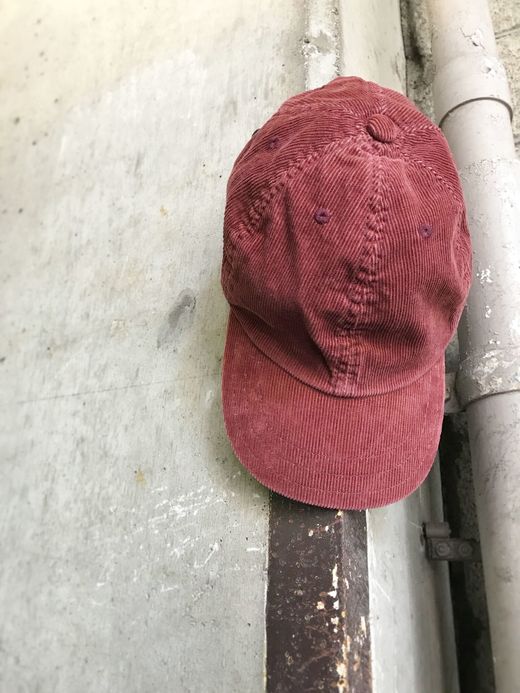 ANACHRONORM Corduroy Leather Buckle Cap / azuki