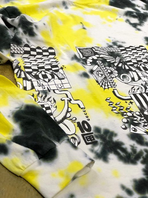 TENBOX T TIGHT DIE L/S / YELLOW