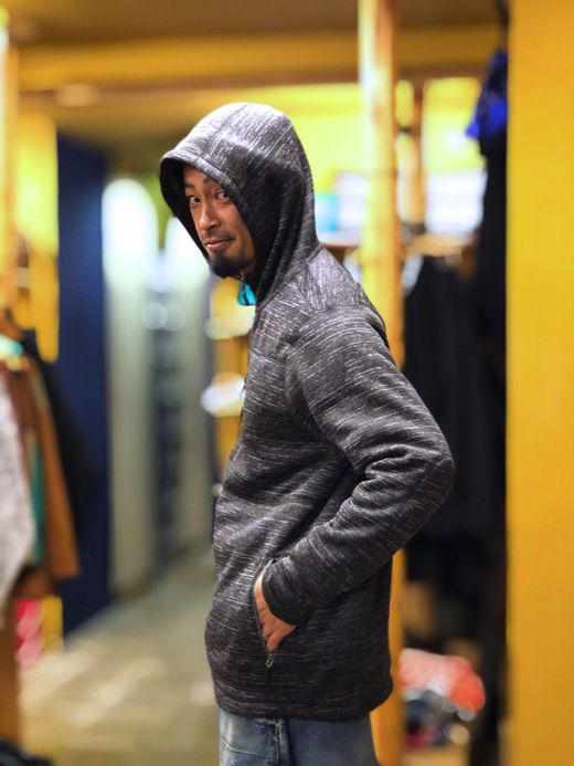 ROARK REVIVAL RF196 / ROADRUNNER ZIP FLEECE / CHARCOAL