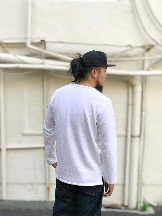 Spinner Bait 104AU / アメリカンドライ裏毛セットインクルーL/S / ホワイト