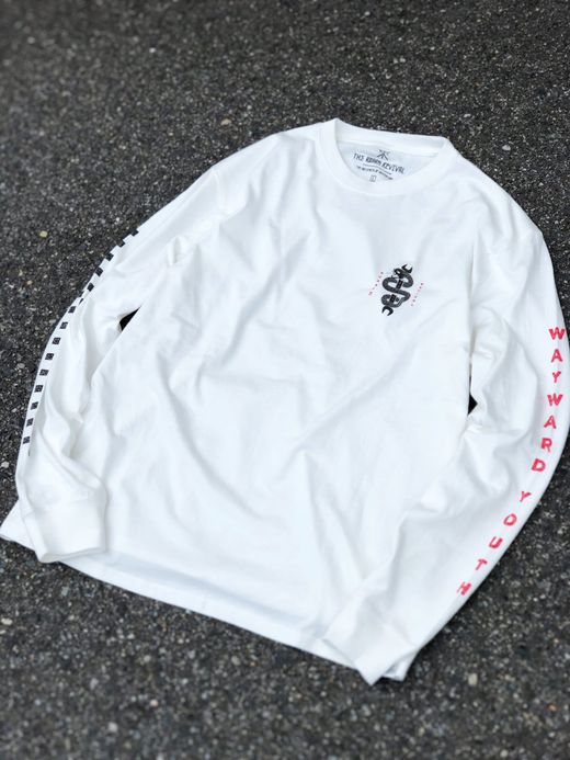 ROARK REVIVAL RLTJ553 / "WRENCHED" L/S TEE / WHITE