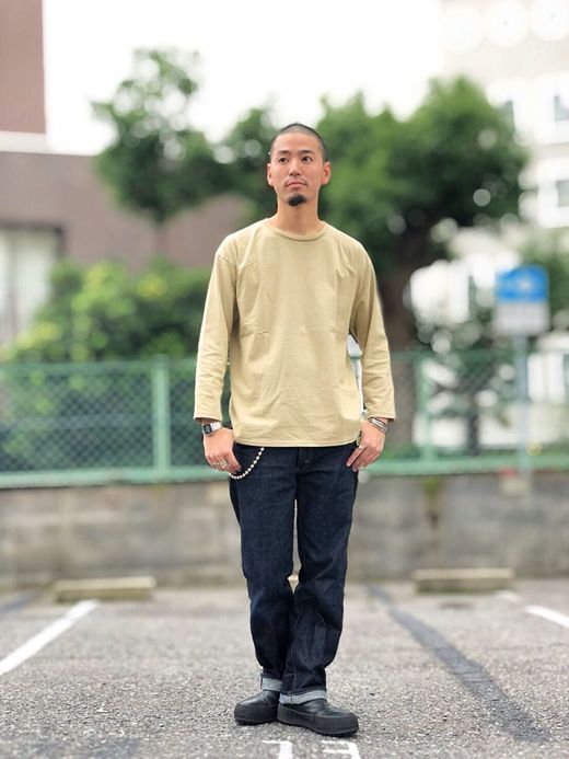 remilla R8-3402 / カバーネックTEE / SND.YEL