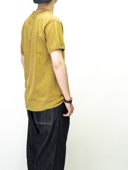 THE UNION TF00392 / PLAIN TEE / MUSTERD