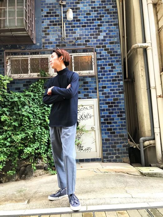 Spinner Bait ボンバーヒートハイネックラグランL/S(MTO) / ネイビー