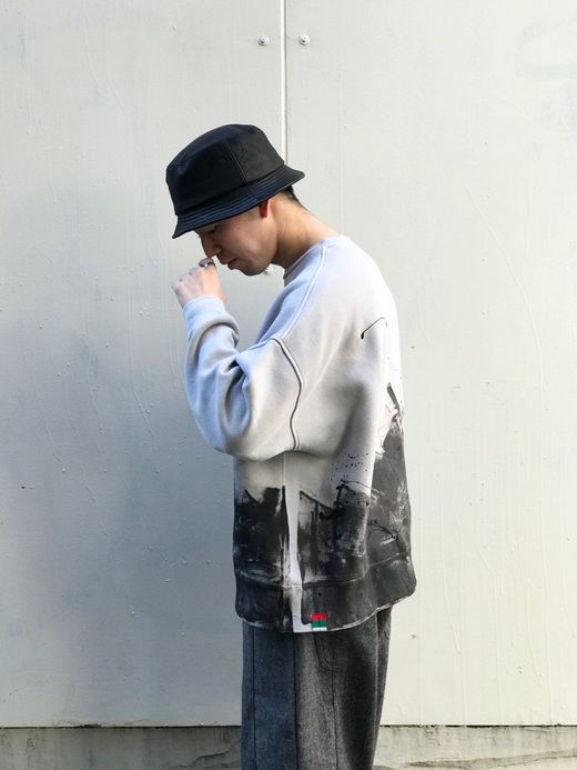 VOO VOO-976 / MIST & PAINT CREW / WHITE