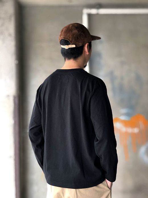ANACHRONORM NM-TS07 / EMBROIDERED L/S T-S / BLACK B