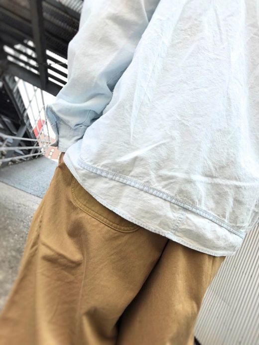 remilla シャンブレーデクトシャツ / 漂白色