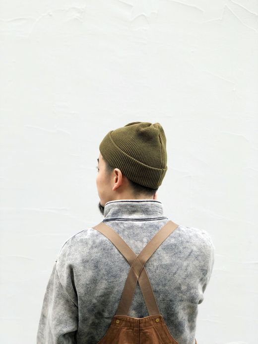 ROTOTO R5016 / BULKY WATCH CAP / OLIVE/BROWN