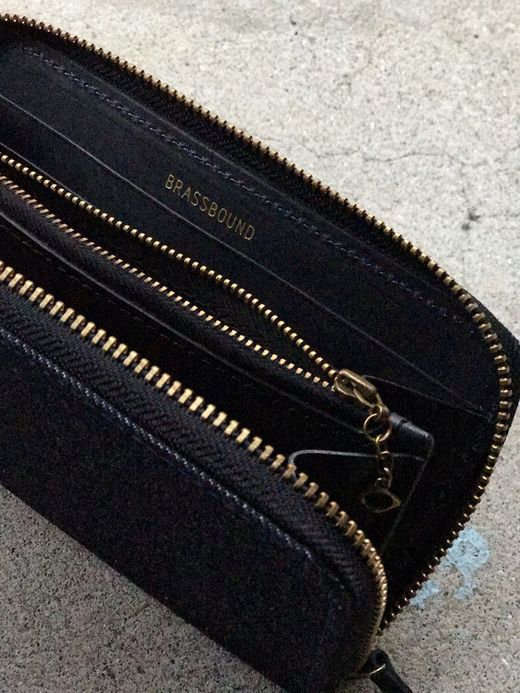 ANACHRONORM ANBB032 / DENIM LONG WALLET / IND×BLK
