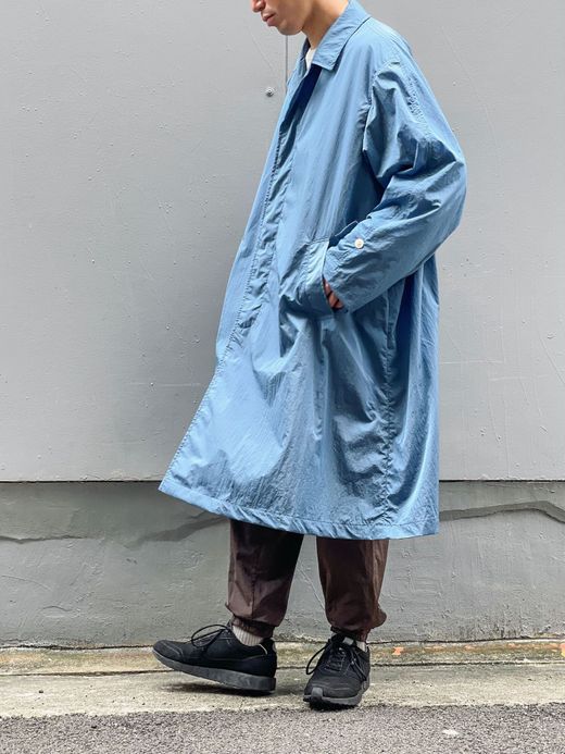 S.F.C SFCFW21J03 / SFC SOUTIEN COLLAR COAT / SAX BLUE