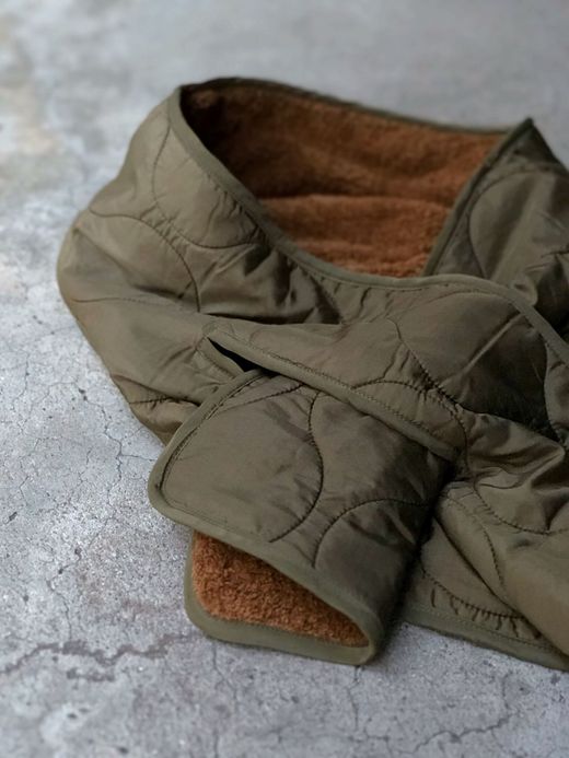  18FW-MP007 / MILキルトマフラー / オリーブ