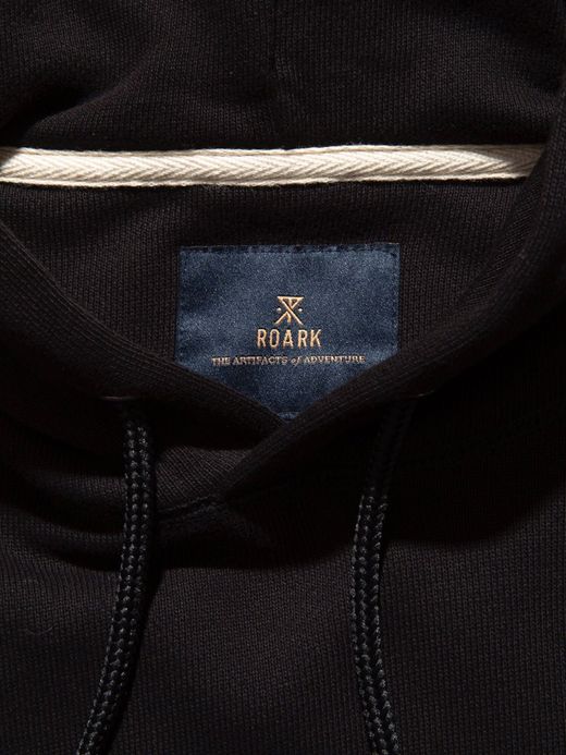 ROARK REVIVAL RSWJ703 / “Morocco Vibrato” P/O HOODED SWEAT / BLACK