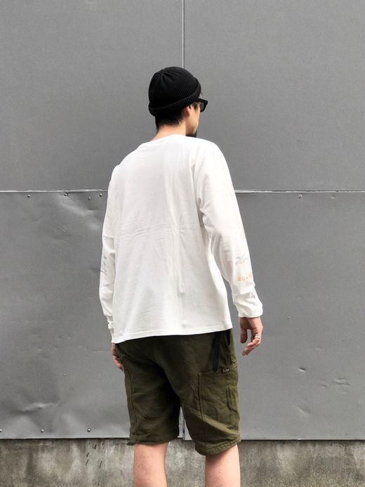 ROARK REVIVAL RLTJ604 / "WILDLIFE" L/S TEE / WHITE