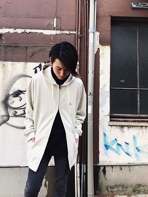 ALDIES Ultra Large Zip Parka / oatmeal