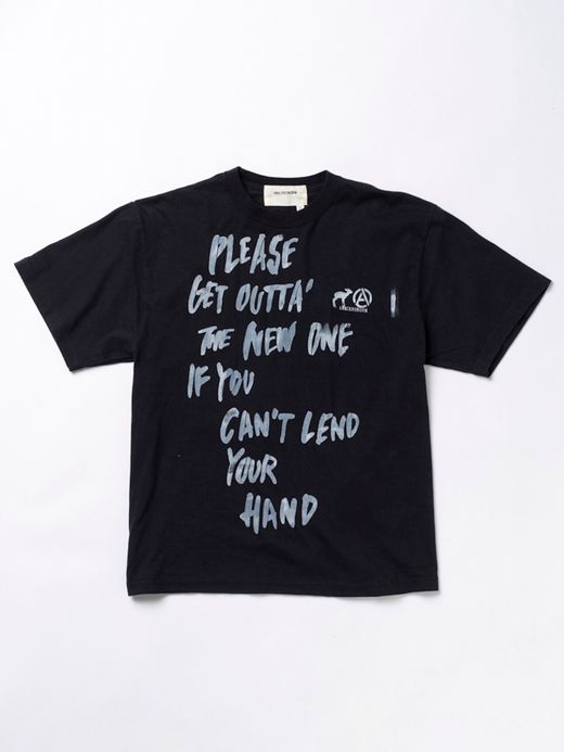 ANACHRONORM AN135 / STENCIL S/S T SHIRTS #1 / BLACK