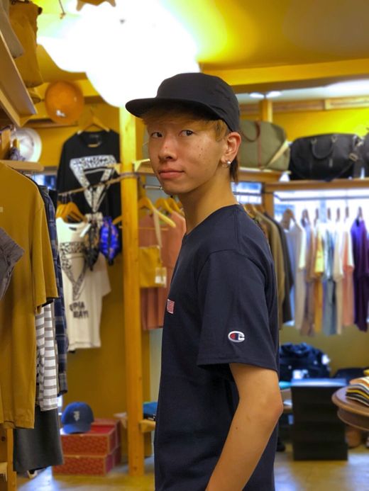FLATBUSH Select American Flag Patch Tee / navy