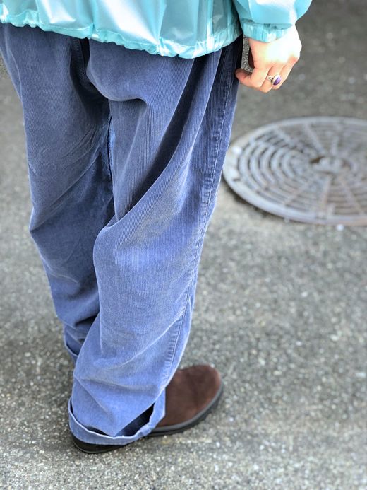 NECESSARY or UNNECESSARY Wide "Corduroy" / blue
