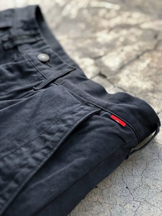 ANACHRONORM NM-TR03 / STANDARD TUCK WIDE TROUSERS / BLACK