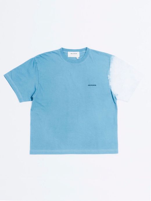 ANACHRONORM AN069 / SLEEVE TIE DYE T-SHIRT / SAX