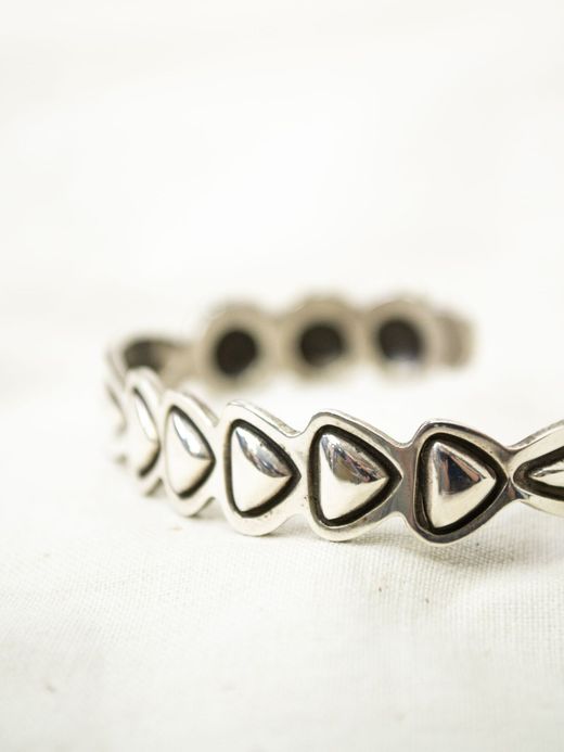 Indian Jewelry ALEX SANCHEZ SILVER BANGLE / TYPE B
