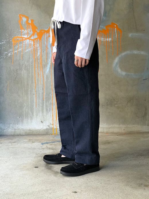 e.sen esenfw19p06 / THOMAS / NAVY WOOL