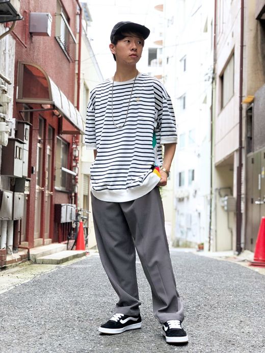 ALDIES Side Switching Big T / white