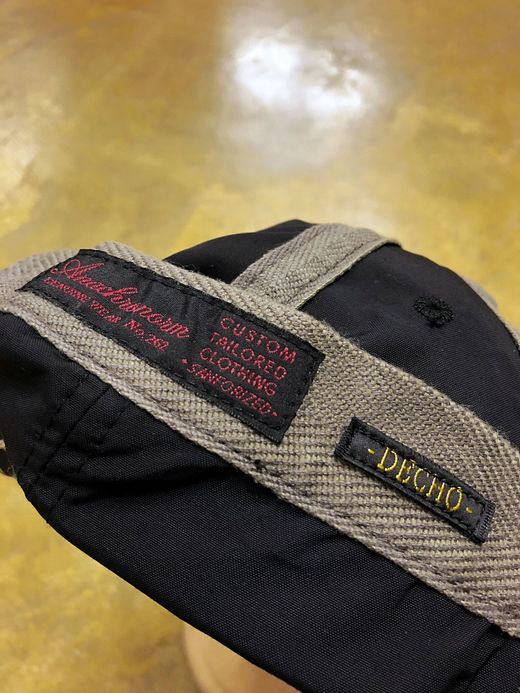 ANACHRONORM Nylon Leather Buckle Cap / black