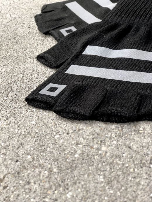 ROTOTO R5014 / REFLECTIVE SAFETY GLOVE / BLACK