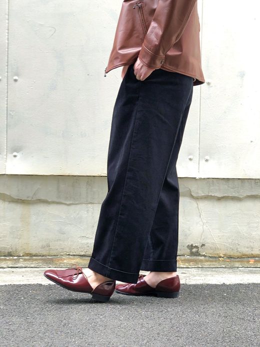 VOO VOO-955 / CORD SLACKS THICK / BLACK