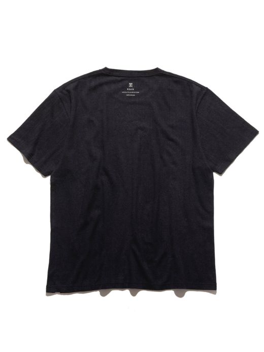 ROARK REVIVAL RTJH720 / HEMPCOTTON H/W TEE / BLACK