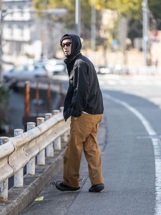 ANACHRONORM AN095 / LINEN FIELD JACKET / BLACK