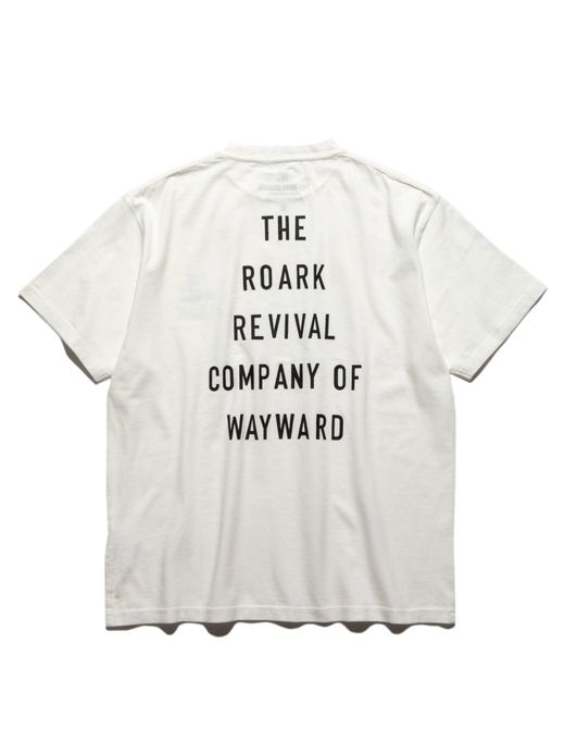 ROARK REVIVAL RTJD601 / "COMPANY OF WAYWARD" TEE / WHITE
